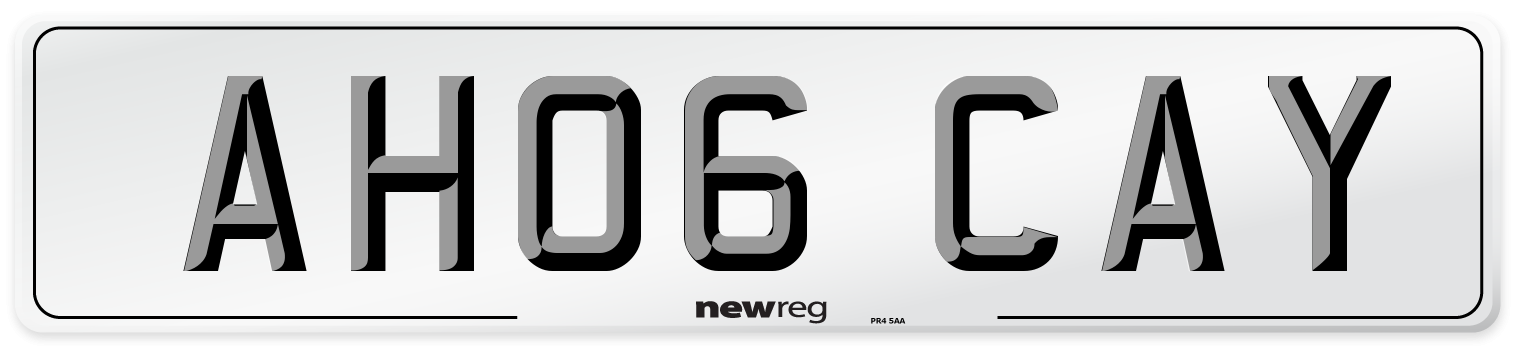 AH06 CAY Number Plate from New Reg